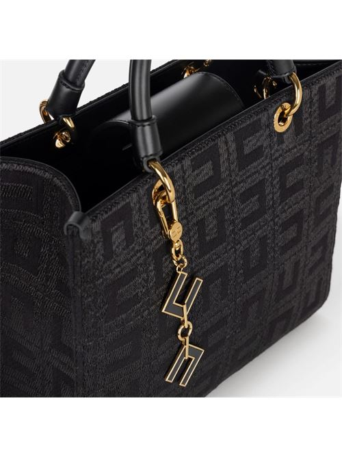 Shopper in tessuto jacquard con charms ELISABETTA FRANCHI | BS59A47E247E2110